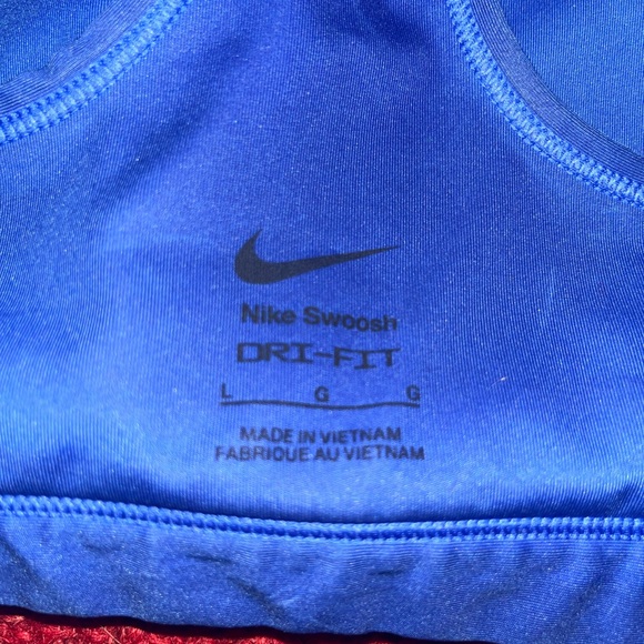 Nike Women's Deep Blue Sports Bra - Picture 3 of 3